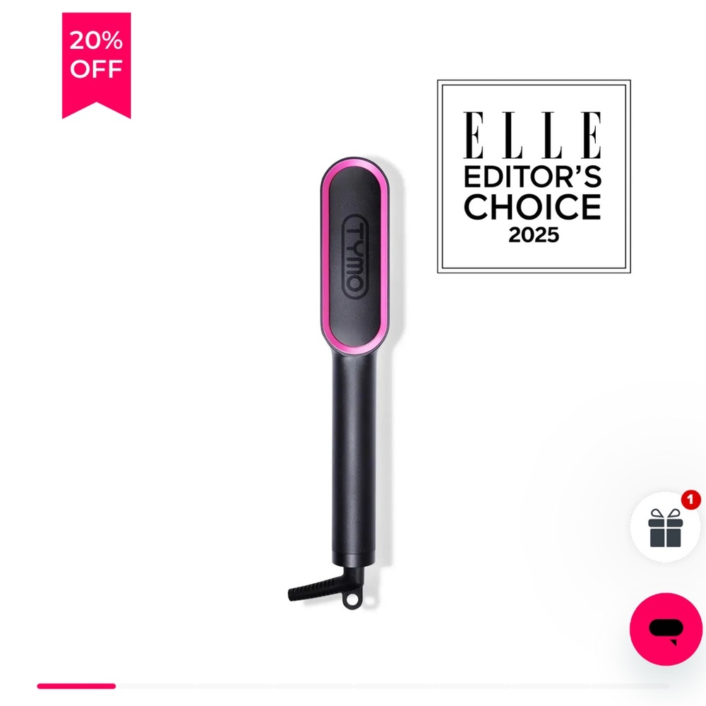 Black and Pink Tymo Hair Styling Tool